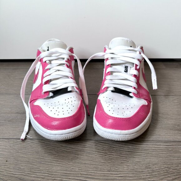Nike Dunk Low GS Laser Fuchsia Pink Barbie - Sz 6.5Y - Picture 3 of 10